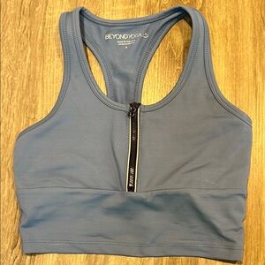 BEYOND YOGA Sportflex Blue Bra and Leggings Set